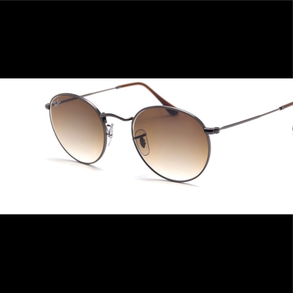 Ray-Ban Round metal flat lenses (brown)